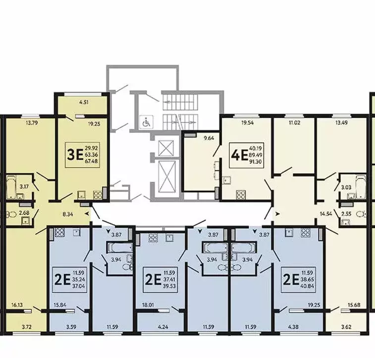 2-к кв. Липецкая область, Липецк Инстеп. Механизаторов жилой комплекс ... - Фото 2