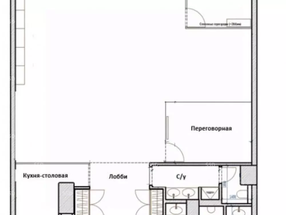 Офис в Москва наб. Пресненская, 6с2 (190 м) - Фото 2