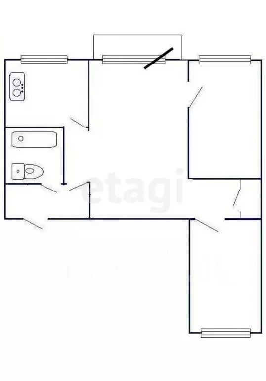 3-комнатная квартира: Липецк, улица 40 лет Октября, 29 (56.3 м) - Фото 0