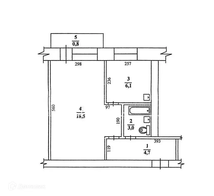 Продаётся 1-к квартира, 32.3 м - Фото 1