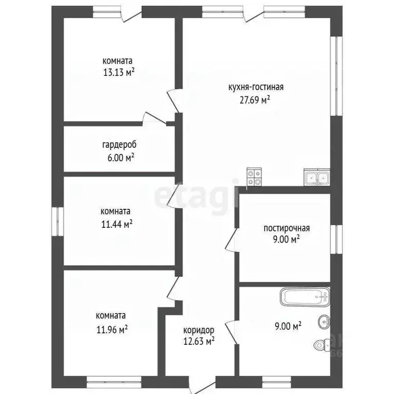 Дом в Калининградская область, Гурьевский муниципальный округ, Икар ... - Фото 2