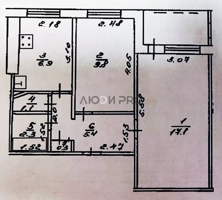 2-комнатная квартира: Уфа, улица Ферина, 24 (44.9 м) - Фото 0