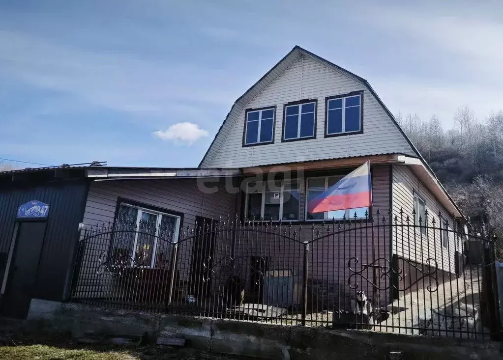 Дом в Кемеровская область, Калтанский городской округ, с. Сарбала ул. ... - Фото 0