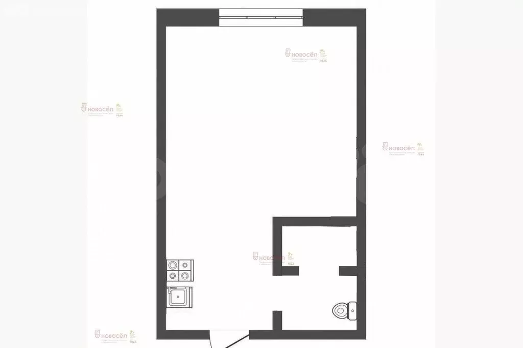 Квартира-студия: Первоуральск, проспект Ильича, 3/2 (18 м) - Фото 1