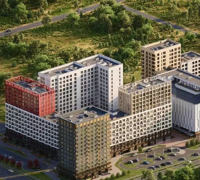 2-к. квартира, 58,6 м, 2/14 эт. - Фото 1