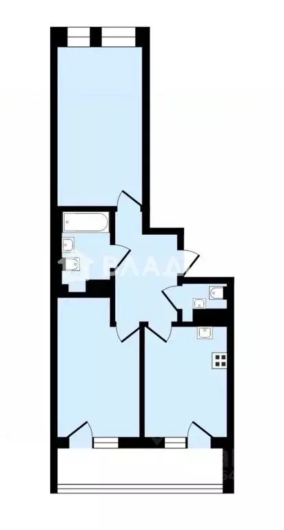 2-к кв. Санкт-Петербург Манчестерская ул., 3 (56.3 м) - Фото 2