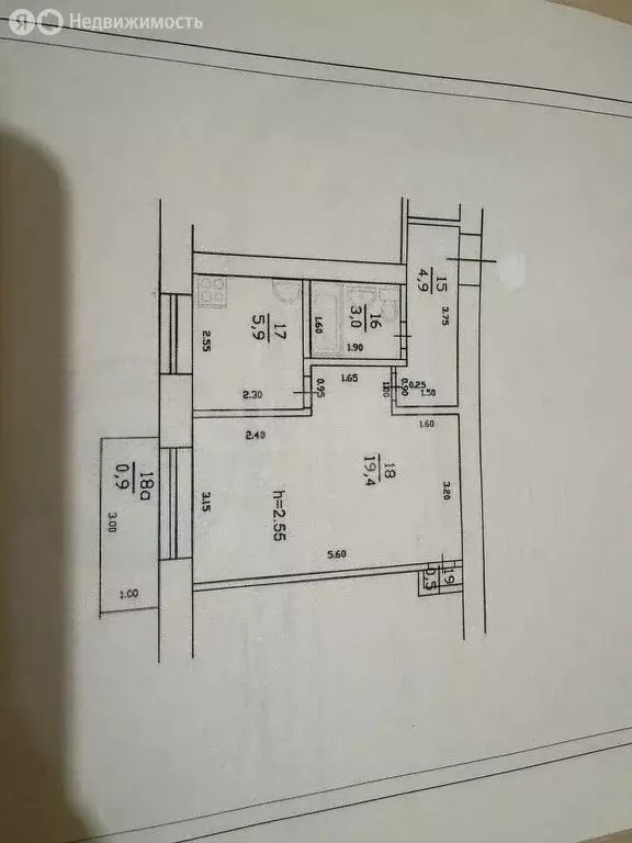 1-комнатная квартира: Казань, улица Горьковское Шоссе, 39 (35 м) - Фото 0