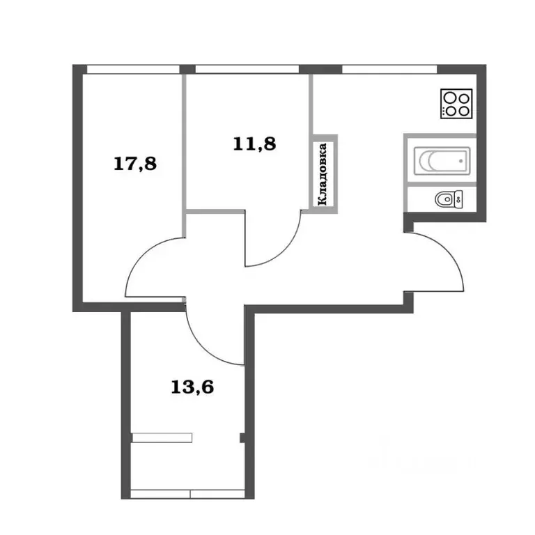 3-к кв. Санкт-Петербург ул. Пионерстроя, 6 (60.7 м) - Фото 1