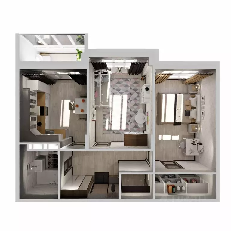 2-к кв. Владимирская область, Ковров ул. Зои Космодемьянской, 28/1 ... - Фото 2