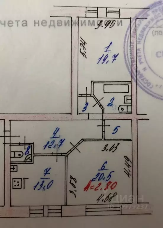 2-к кв. Ярославская область, Ярославль просп. Фрунзе, 76 (77.6 м) - Фото 2