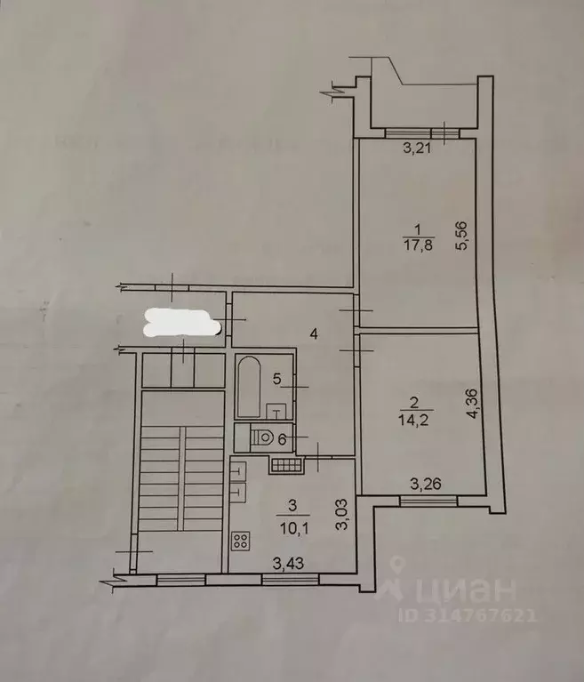 2-к кв. Ханты-Мансийский АО, Нижневартовск Ханты-Мансийская ул., 21к3 ... - Фото 0