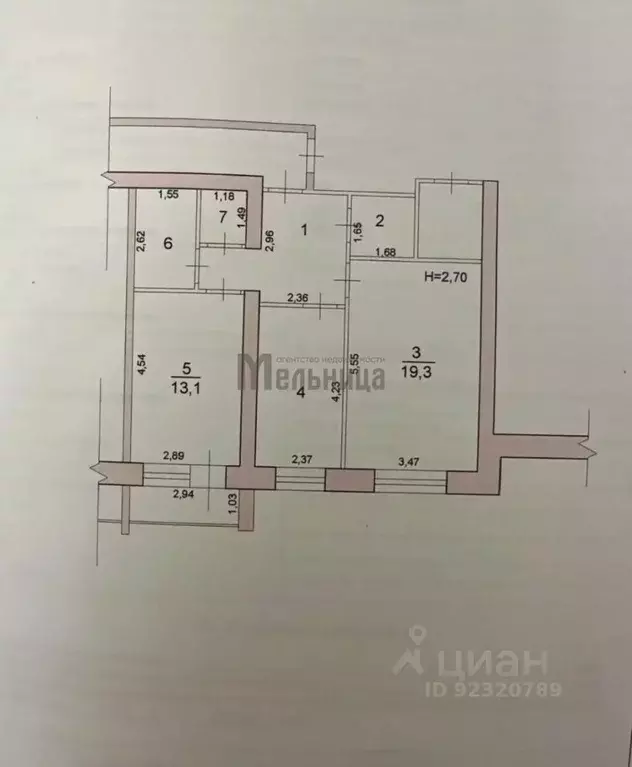 2-к кв. Волгоградская область, Волгоград Шауляйская ул., 4а (59.6 м) - Фото 2