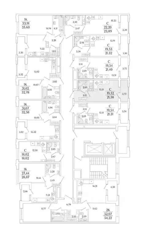 Студия Санкт-Петербург ул. Фучика, 12к2Г1 (21.38 м) - Фото 1