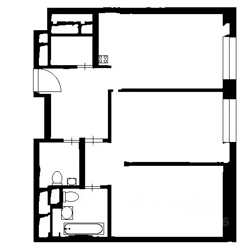2-к кв. Москва ул. Архитектора Щусева, 2к2 (69.0 м) - Фото 2