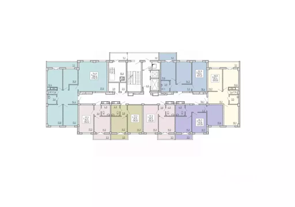 4-к кв. Воронежская область, Воронеж Цимлянская ул., 10В/2 (110.2 м) - Фото 2