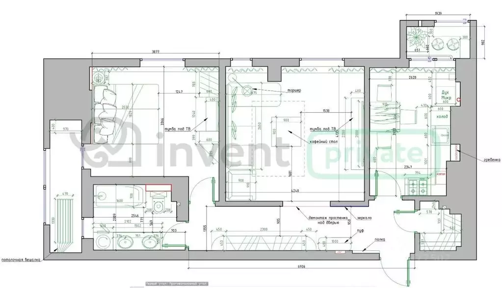 2-к кв. Калининградская область, Калининград Колхозная ул., 4Г (58.8 ... - Фото 2