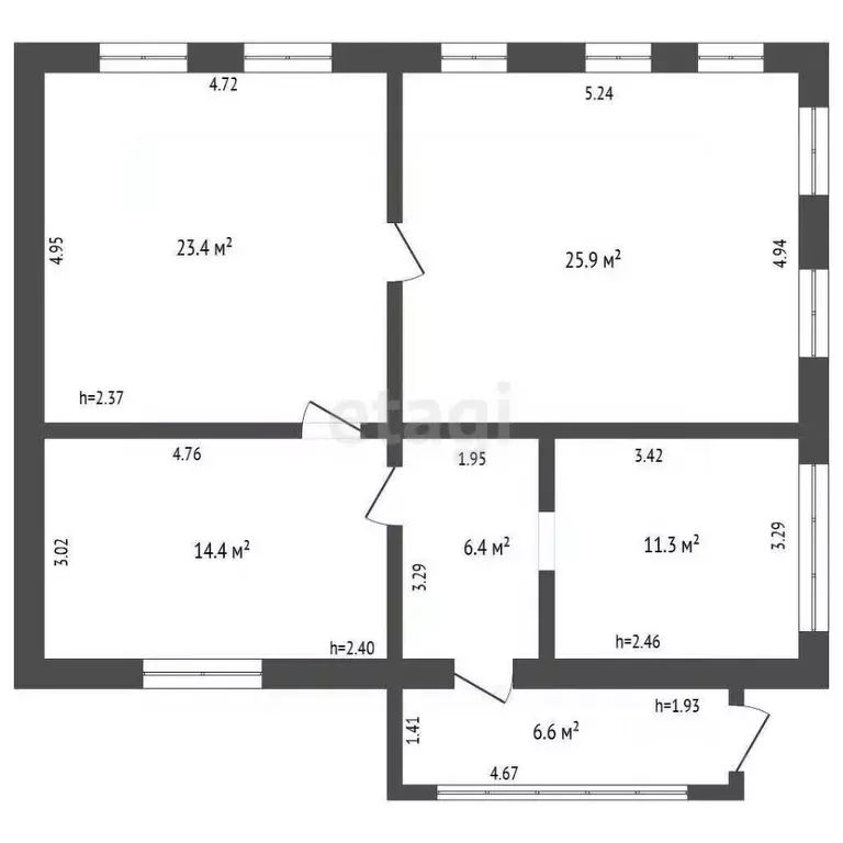 Дом в Башкортостан, Миякинский район, Сатыевский сельсовет, с. Сатыево ... - Фото 2
