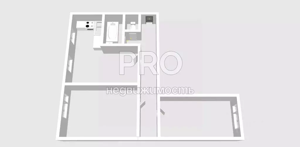 3-к кв. Ярославская область, Ярославль пос. Норское, ул. Большая ... - Фото 2