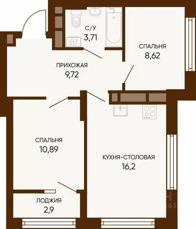 2-к кв. Свердловская область, Екатеринбург Вторчермет жилрайон, ул. ... - Фото 0