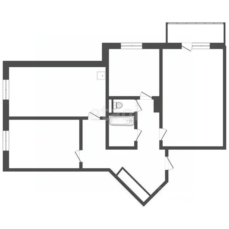 3-к кв. Челябинская область, Озерск Заозерный мкр, 8 (73.0 м) - Фото 2