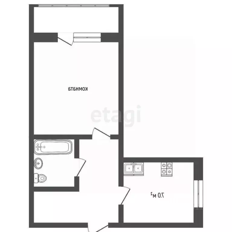 1-к кв. Севастополь ул. Тараса Шевченко, 13 (29.4 м) - Фото 2