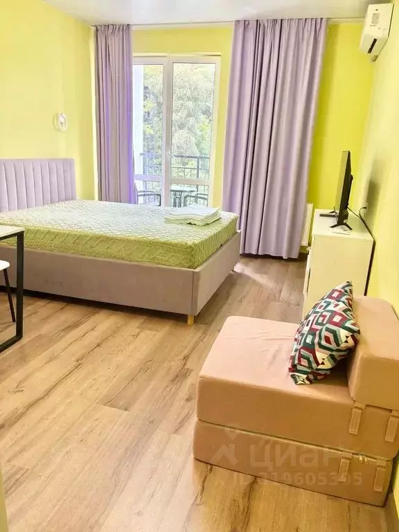 Студия Краснодарский край, Сочи ул. Искры, 88к8 (30.0 м) - Фото 0