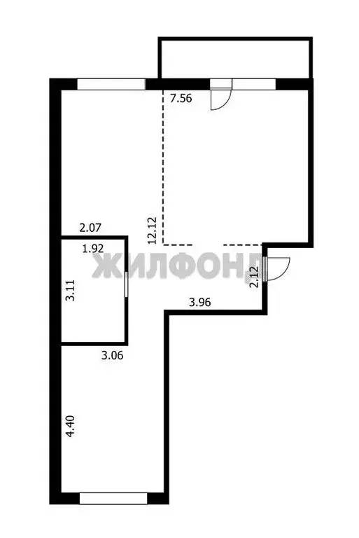 2-комнатная квартира: Новосибирск, Октябрьский район (62.3 м) - Фото 0