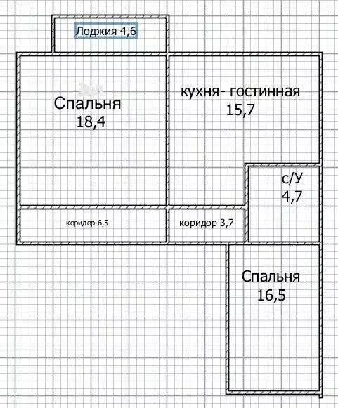 3-к кв. Башкортостан, Уфа ул. Булата Имашева, 7 (65.5 м) - Фото 2