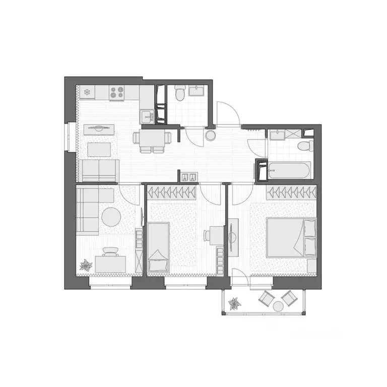 4-к кв. Санкт-Петербург ул. Ивинская, 19к1 (55.0 м) - Фото 0