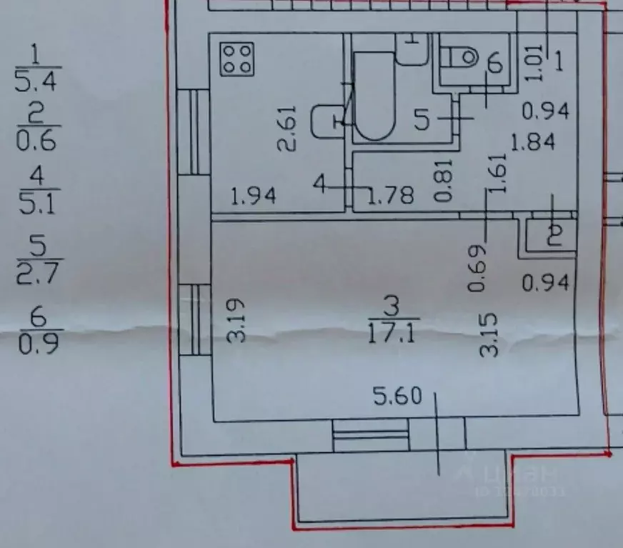 1-к кв. Санкт-Петербург ул. Шевченко, 31 (31.8 м) - Фото 2