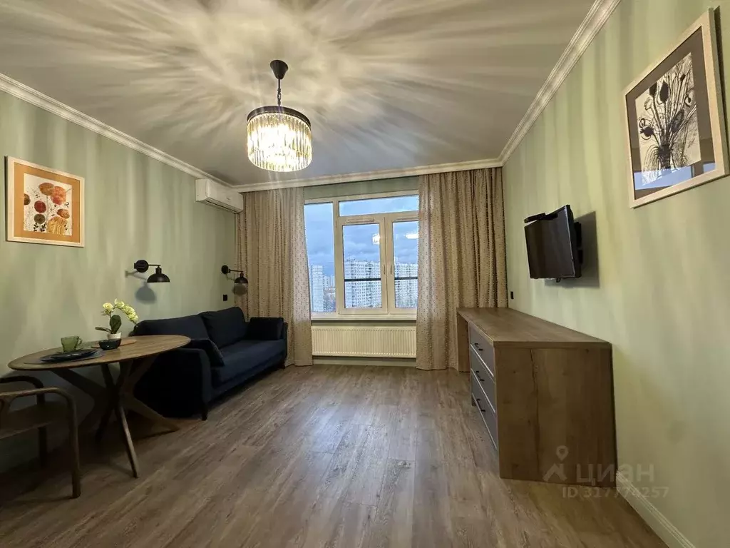 Студия Москва ул. Авиаторов, 1 (23.0 м) - Фото 0