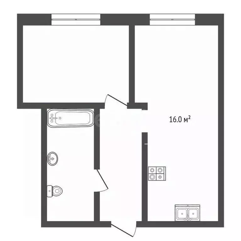1-к кв. Ханты-Мансийский АО, Сургут Игоря Киртбая ул., 24/1 (38.1 м) - Фото 0