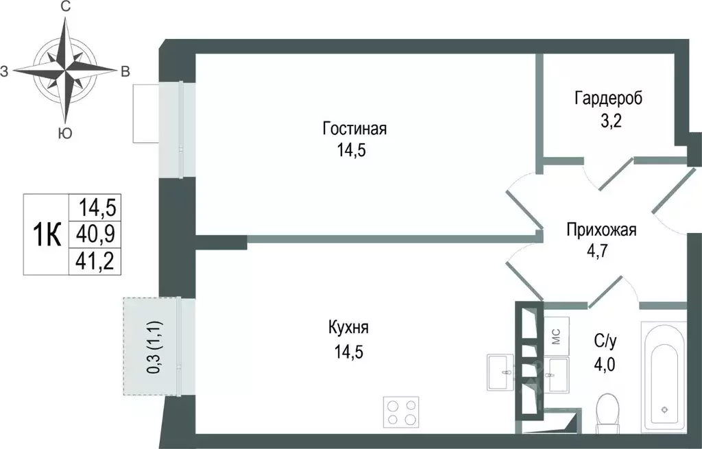 1-к кв. Московская область, Королев Первомайский мкр, Старые Горки дп, ... - Фото 1