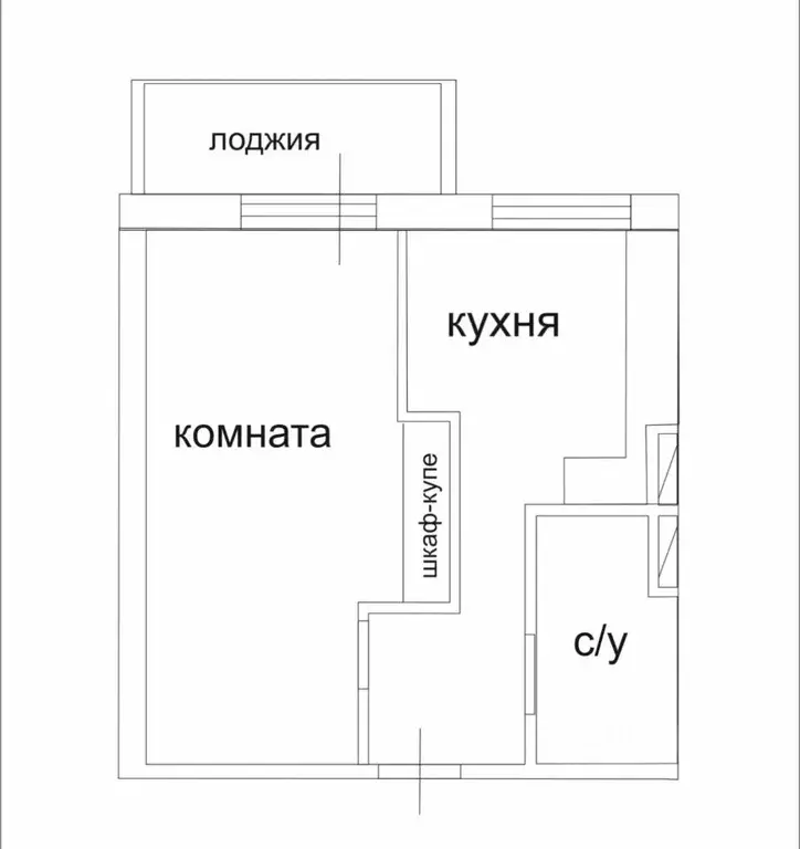 Студия Омская область, Омск ул. 10-я Чередовая, 9 (33.3 м) - Фото 2