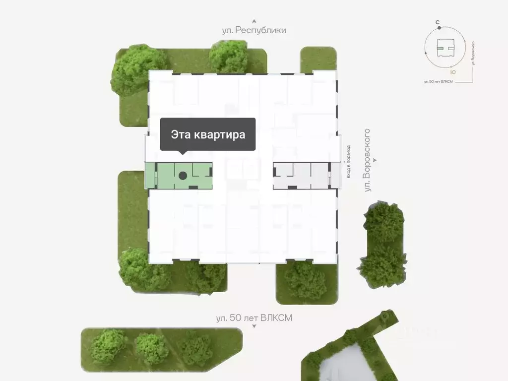 1-к кв. Тюменская область, Тюмень ул. Республики, 204к19 (25.35 м) - Фото 2