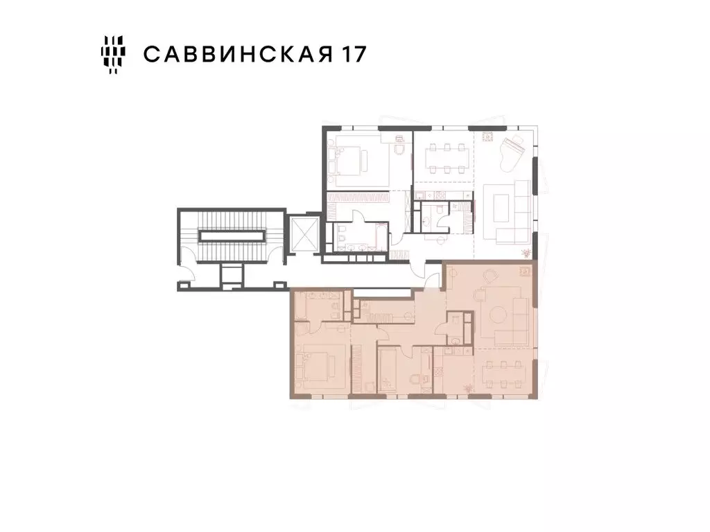 3-комнатная квартира: Москва, Саввинская набережная, 17 (110.4 м) - Фото 2