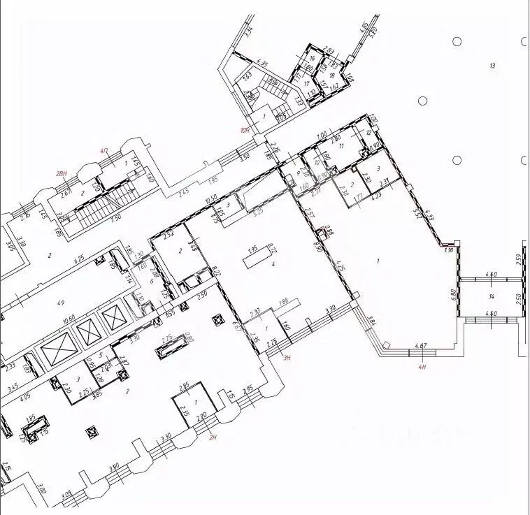 Помещение свободного назначения в Москва ул. Вильгельма Пика, 3Ас1 (91 ... - Фото 2