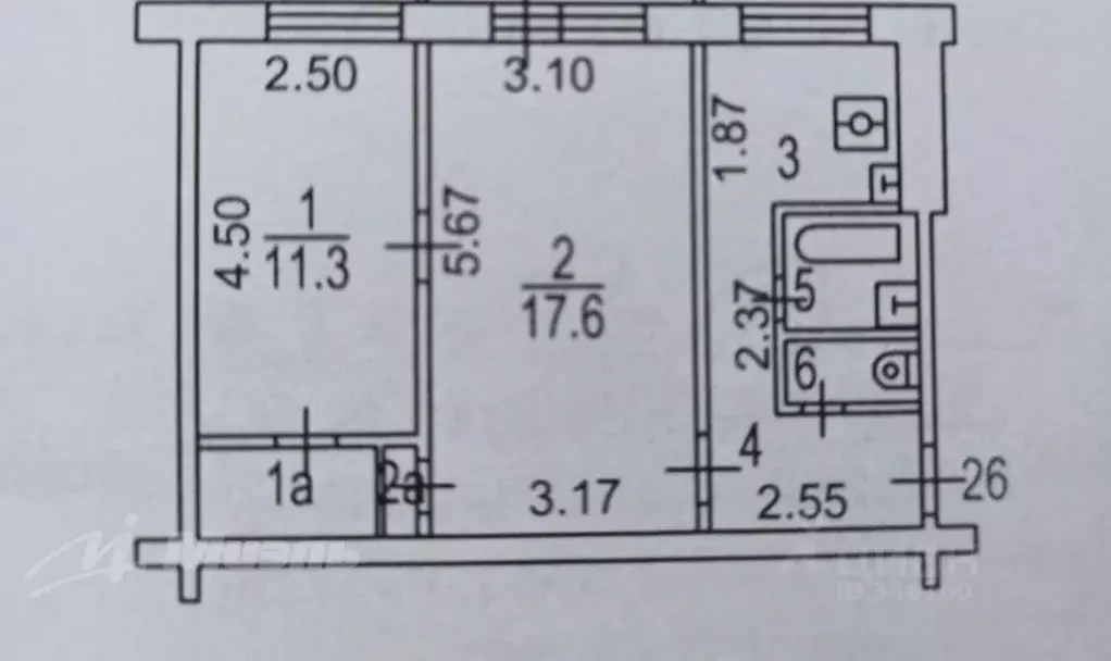 2-к кв. Москва ул. Кондратюка, 6 (44.7 м) - Фото 2