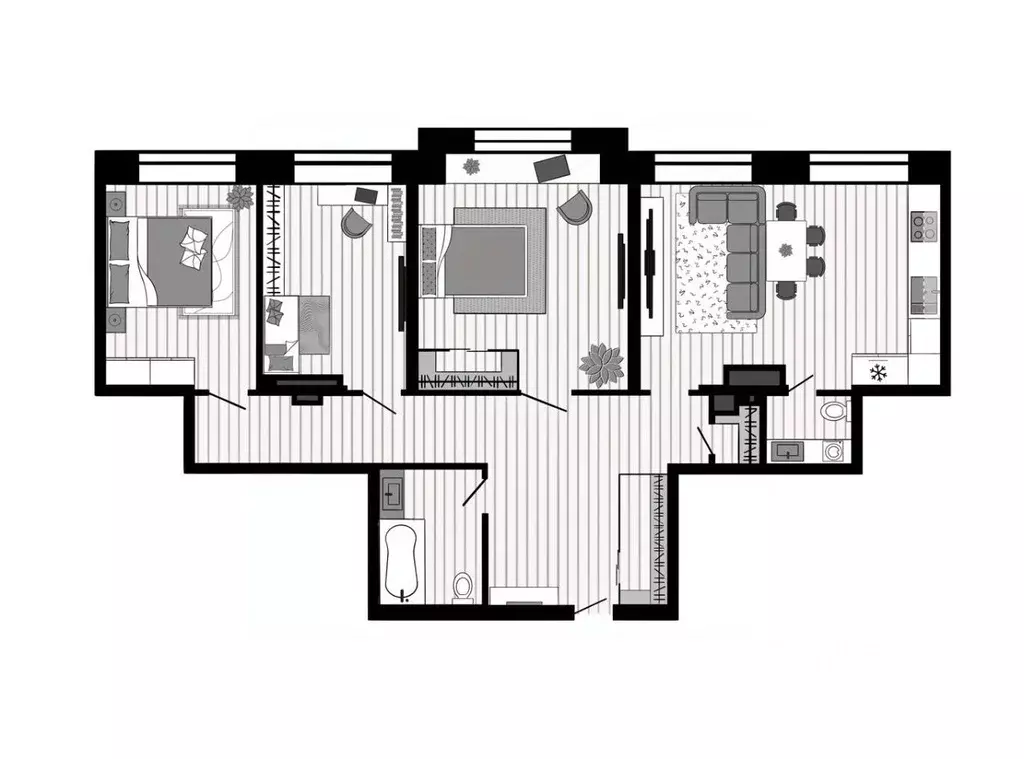 3-к кв. Пензенская область, Пенза ул. Карла Маркса, 5 (160.86 м) - Фото 0