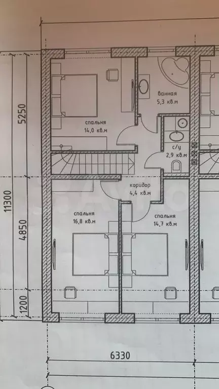 таунхаус 135 м на участке 3 сот. - Фото 1