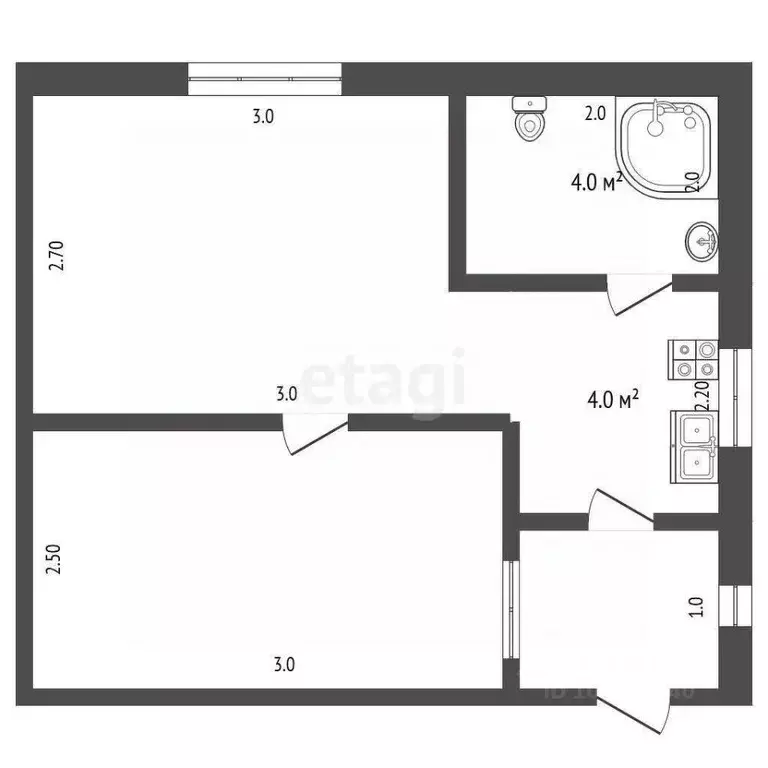 2-к кв. Крым, Феодосия ул. Нахимова, 45 (26.6 м) - Фото 2