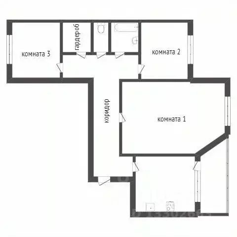 3-к кв. Ханты-Мансийский АО, Сургут Пролетарский просп., 14 (69.0 м) - Фото 2