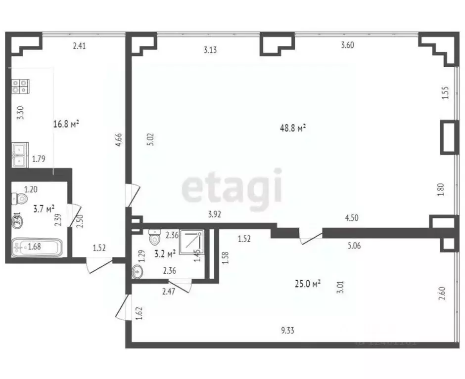 2-к кв. Краснодарский край, Анапа проезд Голубые Дали, 9 (100.0 м) - Фото 2
