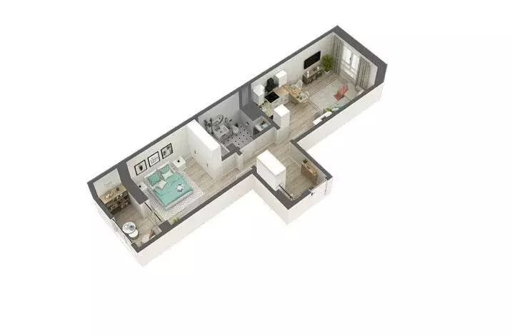 1-комнатная квартира: Екатеринбург, улица Паригория Суетина, 3 (43.2 ... - Фото 0