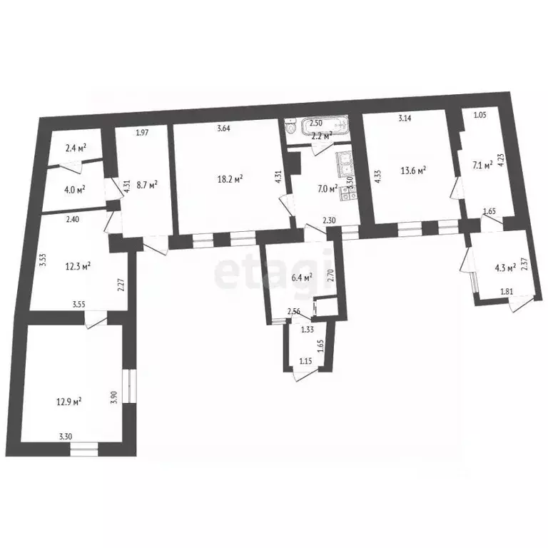 1-к кв. Крым, Симферополь ул. Чехова (35.35 м) - Фото 2