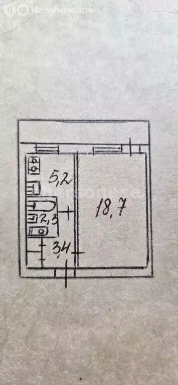 1-комнатная квартира: Севастополь, улица Павла Корчагина, 30 (32.5 м) - Фото 1