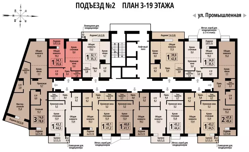 1-к кв. Алтайский край, Барнаул Промышленная ул., 10 (35.0 м) - Фото 1