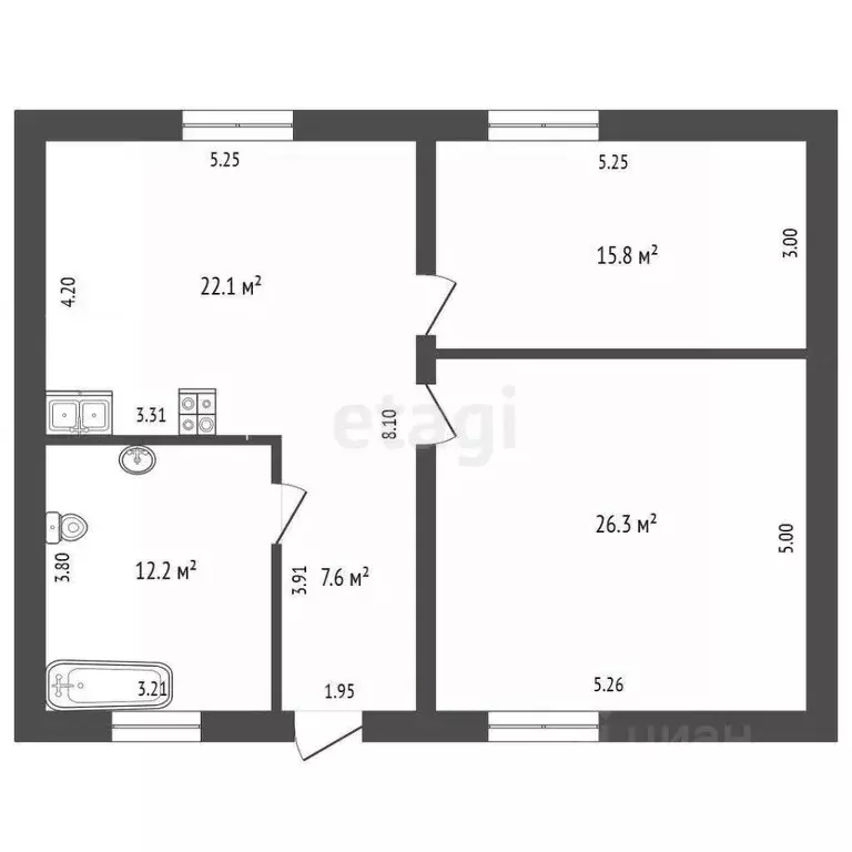Дом в Тюменская область, Тюменский муниципальный округ, с. Перевалово ... - Фото 2