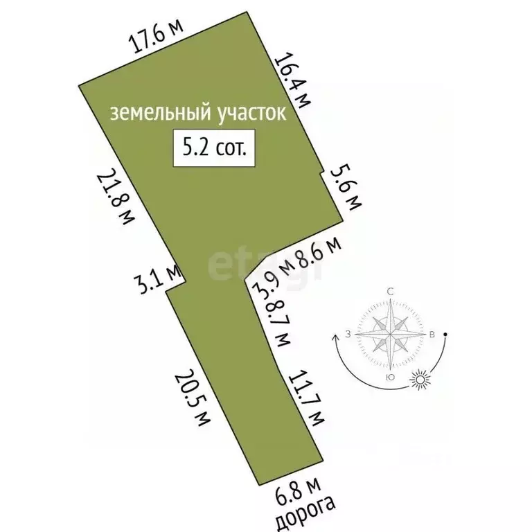 Участок в Севастополь Парус-2 садоводческое товарищество, 32 (5.0 ... - Фото 2