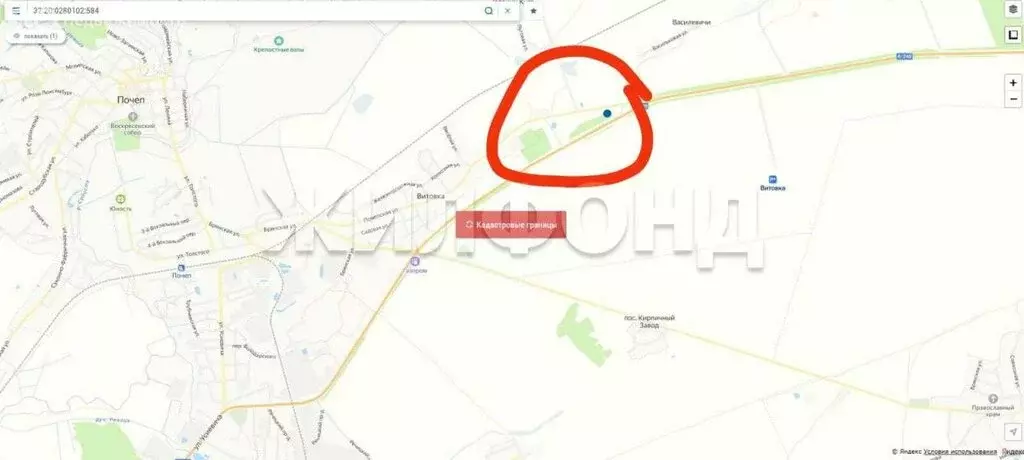 Участок в Витовка, Почепская улица (79.1 м) - Фото 0